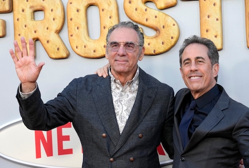 Jerry Seinfeld, right, and Michael Richards